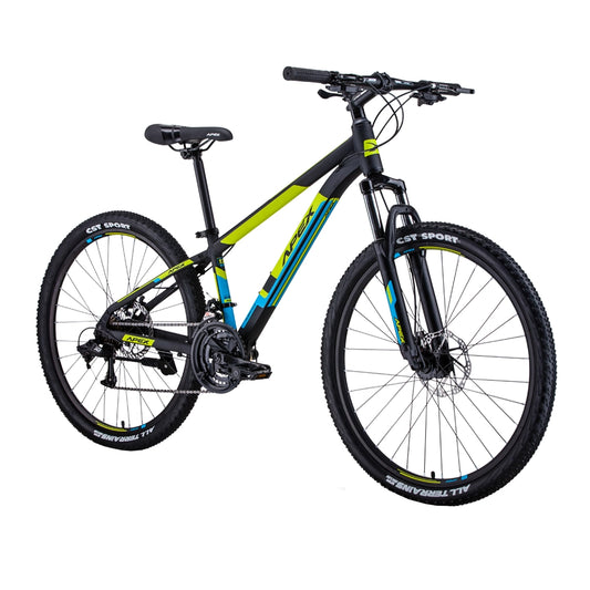 Apex A600 Mens 26 Inch Alloy MTB Black/Green/ Medium