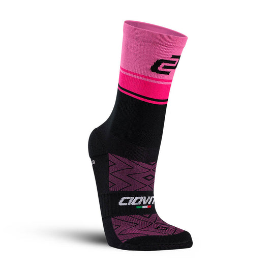 Ciovita Pink Stripe Crew Socks