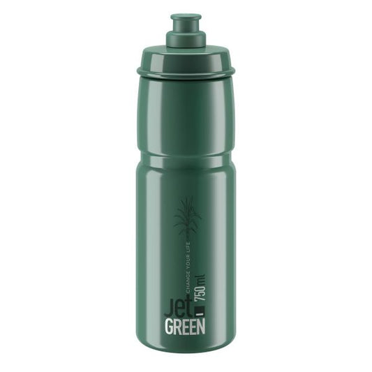 Elite Bottle Jet Green Clear Logo 750ml