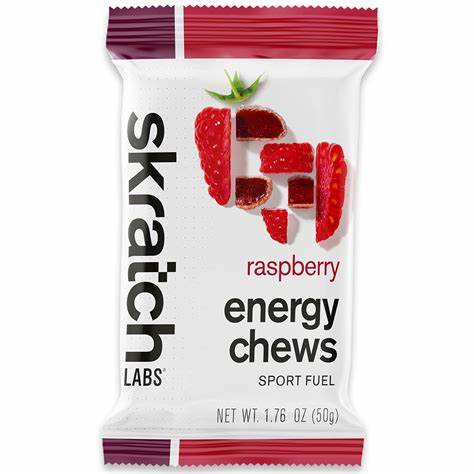 Skratch Labs Energy Chews Sport Fuel Raspberry