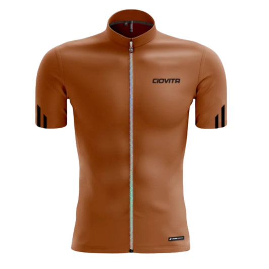 Ciovita Men Rust Short Sleeve Fusion Jersey