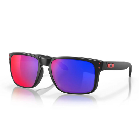 OAKLEY HOLBROOK MATTE BLACK W/RED IRIDIUM